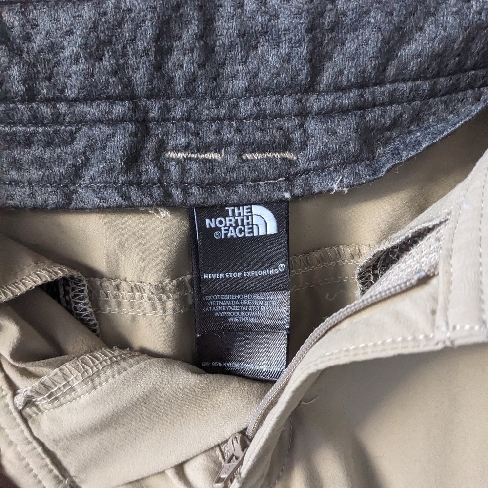 The North Face Stretch Nylon Hiking Bermuda Shorts Size 4 Khaki Tan - Picture 5 of 10
